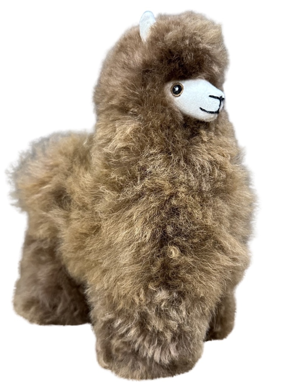 Authentic Alpaca Fur Plush Statue 100% Handcrafted Made In Peru High Quality